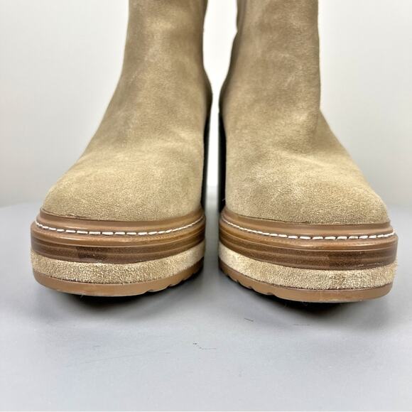 Steve Madden Suede Platform Booties - Picture 6 of 12